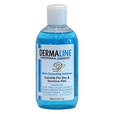 محلول پاک کننده درمالاین (Dermaline) مناسب پوست خشک و حساس 250 میلی لیتر