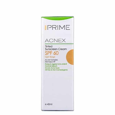 کرم ضدآفتاب Spf60 پریم (Prime) مناسب پوست چرب و جوش دار حجم 40 میلی لیتر