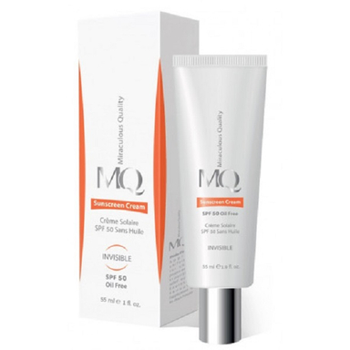 کرم ضد آفتاب Spf50 ام کیو (Mq) مدل نامریی مدل فاقد چربی مناسب پوست چرب حجم 55 میلی لیتر