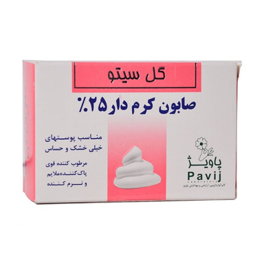 صابون کرم دار 25% گل سیتو (Gol Cito) وزن 125 گرم