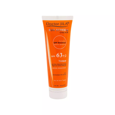 کرم ضد آفتاب رنگی Spf 63 دکتر ژیلا (Doctor Jila) مناسب انواع پوست وزن 50 گرم