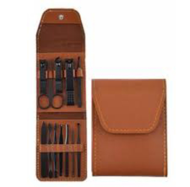 ست مانیکور مدل چرم بسته 12 عددی