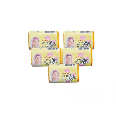 صابون آرایشی عروس (Aroos) رنگ سبز وزن 75 گرم بسته 5 عددی