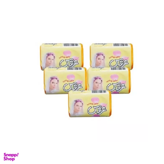 صابون آرایشی عروس (Aroos) رنگ سبز وزن 75 گرم بسته 5 عددی