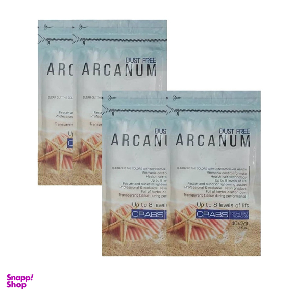 پودر دکلره آرکانوم (Arcanum) مدل Crabs بسته 4 عددی