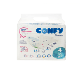 پوشک کودک کانفی (Confy) سایز 4 بسته 34 عددی
