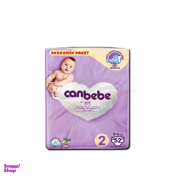 پوشک کودک جان به به (Canbebe) مدل Jumbo Paket سایز 2 بسته 52 عددی