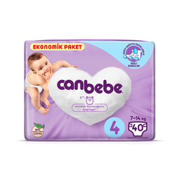 پوشک کودک جان به به (Canbebe) مدل Jumbo Paket سایز 4 بسته 40 عددی