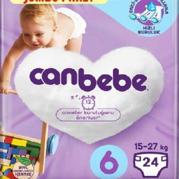 پوشک کودک جان به به (Canbebe) مدل Jumbo Paket سایز 6 بسته 24 عددی
