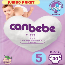 پوشک کودک جان به به مدل Jumbo Paket سایز 5 بسته 30 عددی