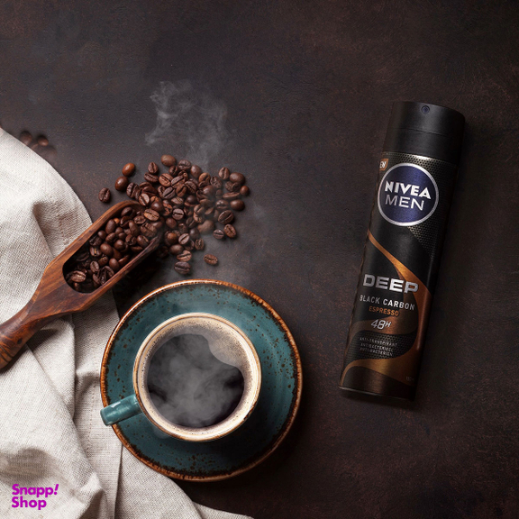 اسپری ضد تعریق مردانه نیوآ (Nivea) سری Deep مدل Espresso حجم 150 میلی‌ لیتر