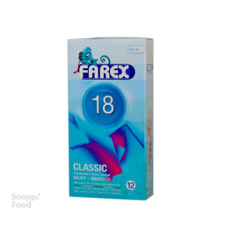 کاندوم فارکس (Farex) مدل Classic 18 بسته 12 عددی مجموعه 2 عددی