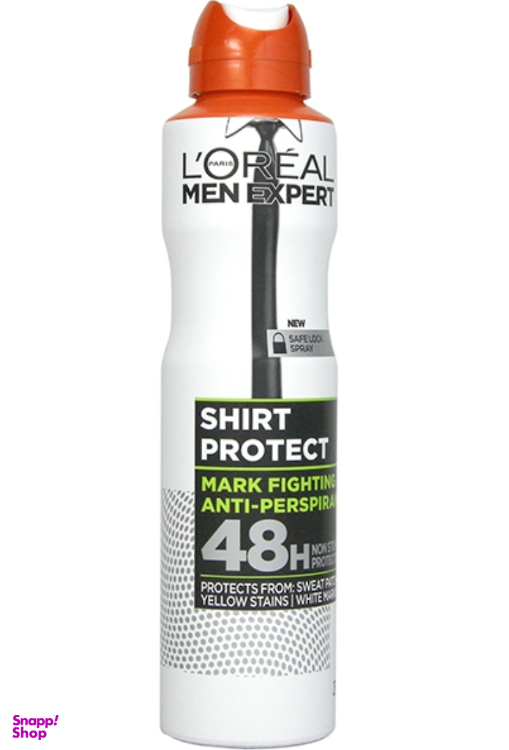 اسپری ضد تعریق مردانه لورآل مدل shirt protect حجم 250 میلی لیتر