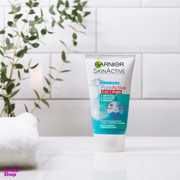 اسکراب لایه بردار پوست گارنیه (Garnier) مدل Skin Naturals 3in1 حجم 150 میلی‌ لیتر