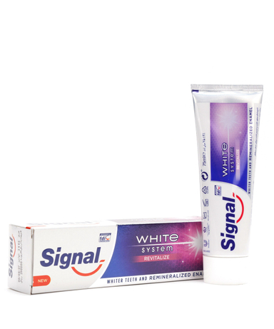 خمیر دندان سفید کننده سیگنال (Signal) مدل Revitalize حجم 75 میل لیتر
