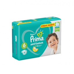 پوشک کودک پریما (Prima) مدل Aktif Bebek سایز 6 بسته 40 عددی