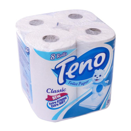 دستمال توالت تنو (Teno) بسته 8 عددی