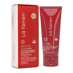 کرم ضدآفتاب و ضدلک رنگی لافارر مدل SPF40-Light مناسب پوست های چرب و مختلط حجم 40 میلی لیتر