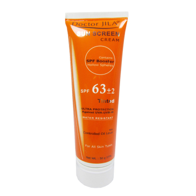 کرم ضد آفتاب رنگی دکتر ژیلا (Doctor Jila) با SPF63 حجم 50 میلی‌‌ لیتر
