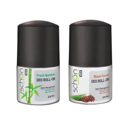 رول ضد تعریق مردانه شون (Schon) مدل Fresh Bamboo به همراه رول ضد تعریق مدل Black Forest حجم 50 میلی‌ لیتر
