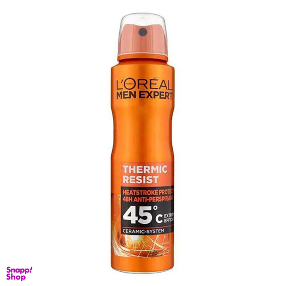 اسپری ضد تعریق مردانه لورآل (Loreal) مدل Theramic Resist حجم 150 میلی لیتر