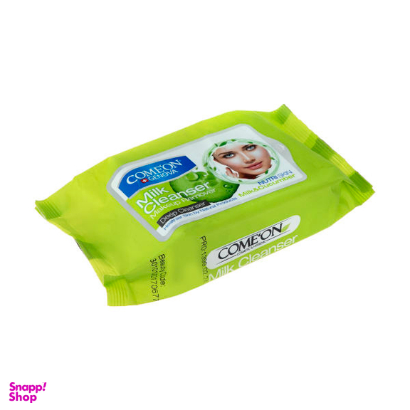دستمال مرطوب کامان مدل Milk Cleanser بسته 20 عددی