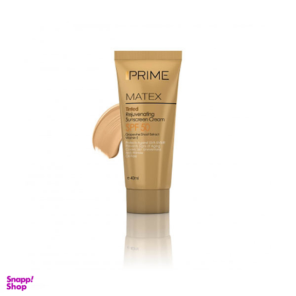 کرم ضد آفتاب جوان کننده پریم (Prime) مدل Matex Tinted SPF50