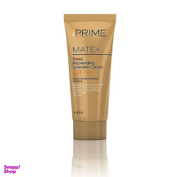 کرم ضد آفتاب جوان کننده پریم (Prime) مدل Matex Tinted SPF50