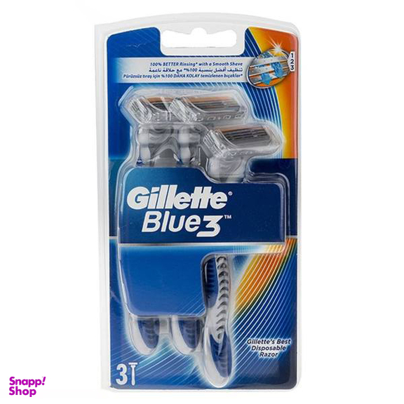 خودتراش ‏ژیلت (Gillette) مدل Blue 3 بسته 3 عددی