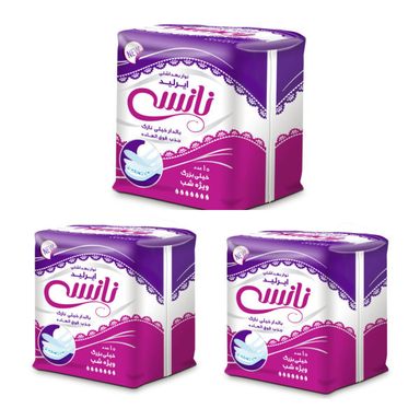 نوار بهداشتی نانسی (Nancy) مدل Air lsid بسته 10 عددی مجموعه 3 عددی