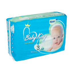 پوشک بی بی کینگ (Baby King) سایز 3 بسته 38 عددی