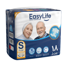 پوشینه بزرگسال ایزی لایف (Easy Life) سایز کوچک بسته 18 عددی
