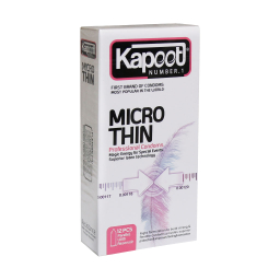 کاندوم کاپوت (Kapoot) مدل Micro Thin بسته 12 عددی