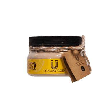 اسکراب پوست لاکچری کوین مدل Honey & Chamomile حجم 300 میلی لیتر