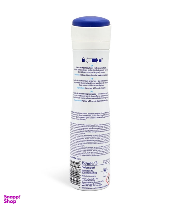 اسپری ضد تعریق زنانه نیوآ (Nivea) مدل Dry Fresh حجم 150 میلی لیتر