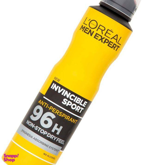 اسپری ضد تعریق مردانه لورآل (Loreal) سری Men Expert مدل Invincible Sport حجم 150 میلی لیتر