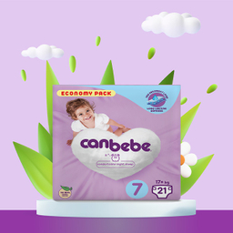 پوشک کودک جان به به (Canbebe) سایز 7 مدل Economy بسته 21 عددی