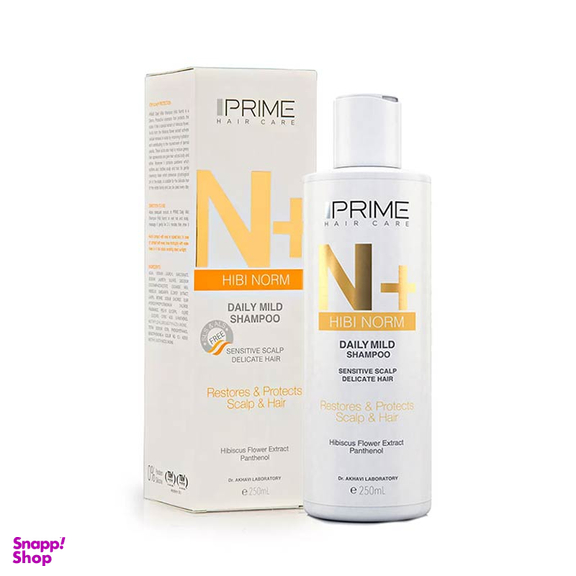 شامپو مو روزانه پریم مدل Daily Mild N+ Hibi Norm حجم 250 میلی‌ لیتر