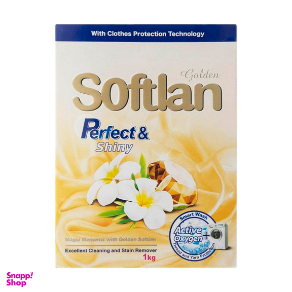 پودر ماشین لباسشویی سافتلن سری Gold Selection مدل Perfect And Shine حجم 500 گرم