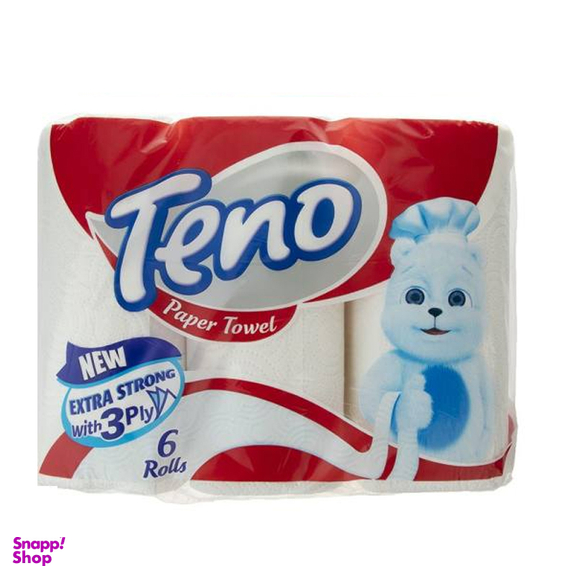 دستمال حوله ای تنو (Teno) مدل اقتصادی بسته 6 عددی