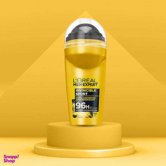 رول ضد تعریق مردانه لورآل (Loreal) سری Men Expert مدل Invincible Sport حجم 50 میلی لیتر