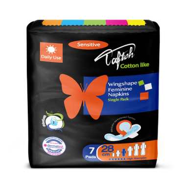 نوار بهداشتی روز تافته (Tafteh) مدل Single Pack 2 بسته 7 عددی