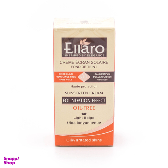 کرم ضد آفتاب فاقد چربی الارو (Ellaro) با SPF30 مدل High Protection حجم 40 میلی لیتر