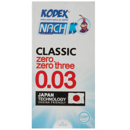 کاندوم ناچ کدکس مدل 0٫03 بسته 10 عددی مجموعه ۲ عددی