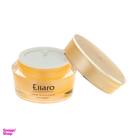 کرم احیا کننده و شاداب کننده الارو (Ellaro) مدل Vitamin C حجم 50 میلی‌ لیتر