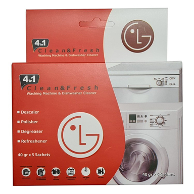 پودر جرم گیر ماشین لباسشویی و ظرفشویی مدل LGold بسته 5 عددی