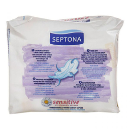 نوار بهداشتی سپتونا (Septona) مدل Night Sensitive بسته 8 عددی