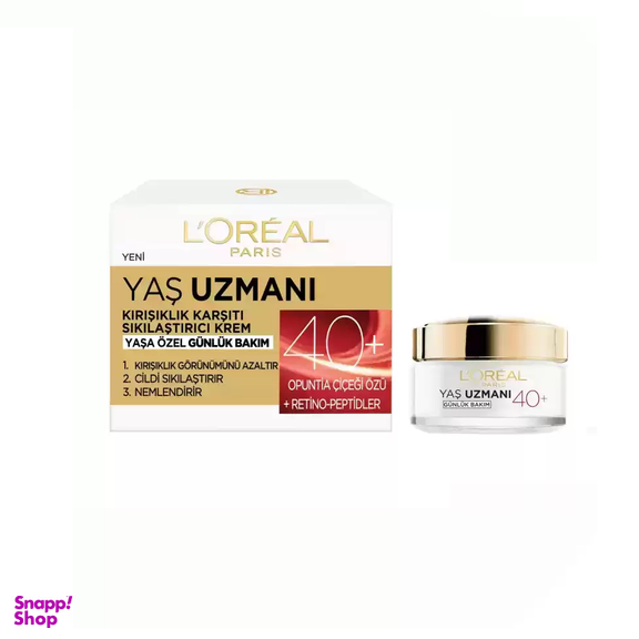 کرم ضد چروک و جوان کننده لورآل (Loreal) مدل 40+ حجم 50 میلی لیتر