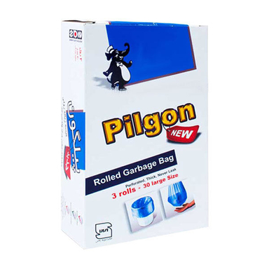 کیسه زباله رولی پیلگون (Pilgon) مدل New سایز بزرگ بسته 30 عددی