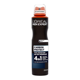 اسپری ضد تعریق مردانه لورآل (Loreal) مدل Carbon protect حجم 250 میلی لیتر